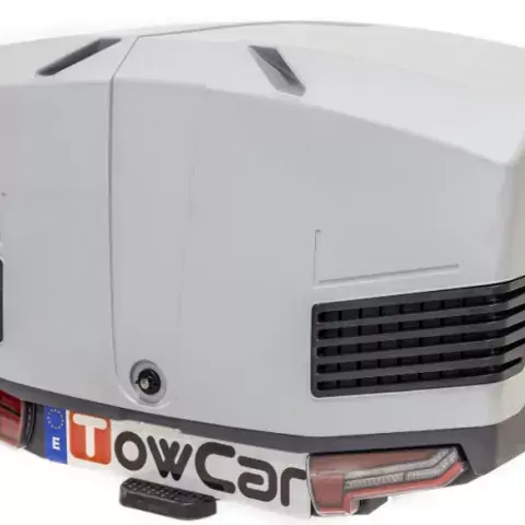 Obrázok TowCar TowBox V3 šedý, perforovaný, na ťažné zariadenie