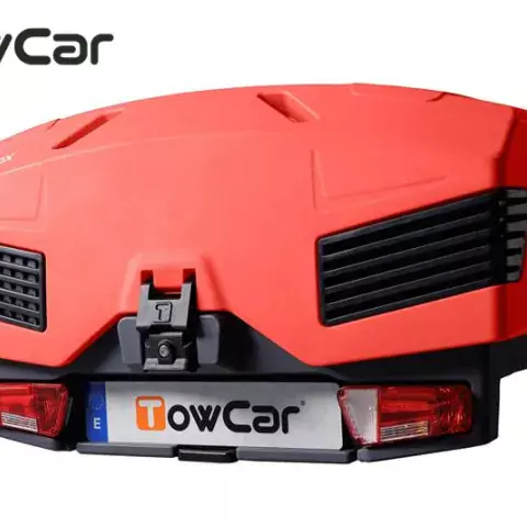 Obrázok TowCar TowBox EVO červený, na ťažné zariadenie